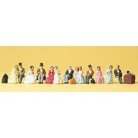 Preiser 12045 Sitzende Reisende um 1847