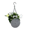 DARO DEKO Metal Hanging Basket Round Diameter 15 cm Grey