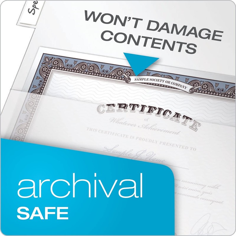 Cardinal Poly Binder Pockets, 3-Hole Punched, Clear, 5/Pack (84010CB)