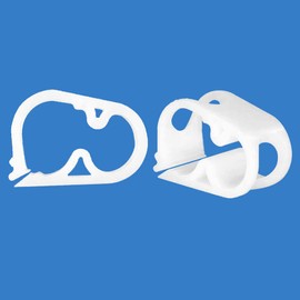 Quickun Plastic Tube Tubing Clamps, 1/8"-5/32" Tube OD Shut Off Hose Clamp Water Flow Control Tube Clip Pipe for Beer Bottle and Infusion Bottle for (Pack of 2)