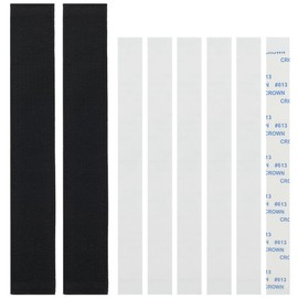 BENECREAT Set of 2 Black Hats Sweatband, Hat Lining Hat Absorbent Sweat with 20 Double-Sided Stickers, Cap Sweat Guard Liner for Golf Caps, Baseball Caps