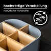 Premium Eco Bamboo Organiser for Cosmetics, Desk, Kitchen, Bathroom, Bar