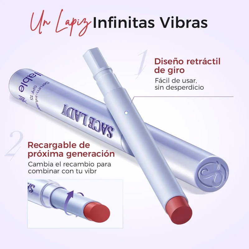 Sace Lady Labial Mate Larga Duracion 24h No Transfier 2.3g