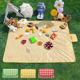 HL] 6-Person Picnic Mat Portable Yellow/ONESIZE