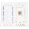RiteAV Mesh Brush Coax Cable TV Wall Plate Dual 2