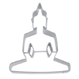 Staedter Embossing Buddha Shape Cookie Cutter, Stainless Steel,7 x 6 x 2cm