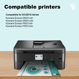 YUANQIMM TK-5220 Toner Compatible with Kyocera TK-5220 TK5220 Toner for Kyocera Ecosys M5521cdn M5521cdw P5021cdn P5021cdw Printers TK-5220K TK-5220C TK-5220M TK-52220M TK-52220 4-Pack4pack Black/Cyan