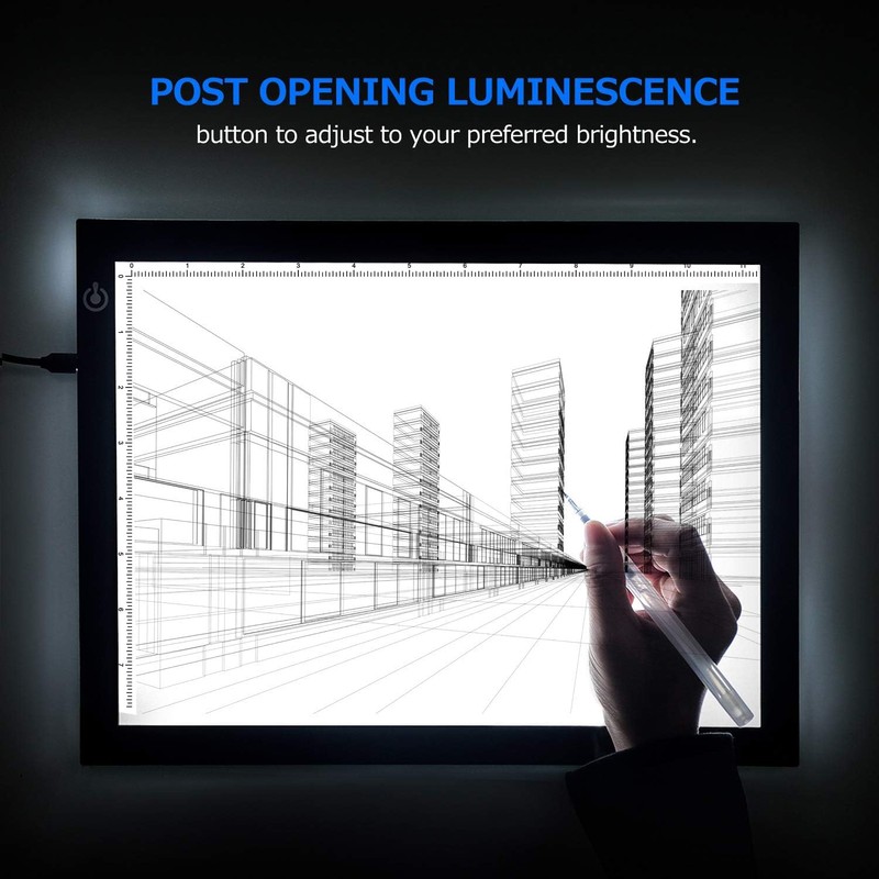LitEnergy A4 LED Copy Board Light Tracing Box, Adjustable USB