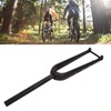 Bike Front Fork Carbon Fiber 100mm Opening Matte Straight Tube