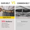 ELTACASUX Stretch Woven Mens Belt,Canvas Braided Belts Men and Women