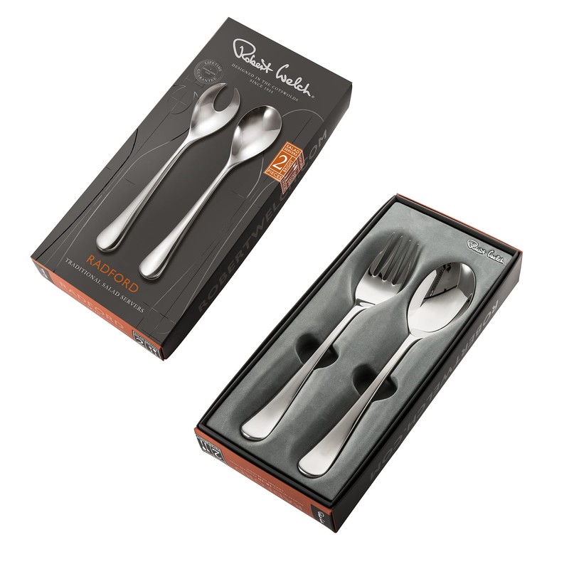Robert Welch Radford Bright Cutlery Traditional Salad Servers. Made from
