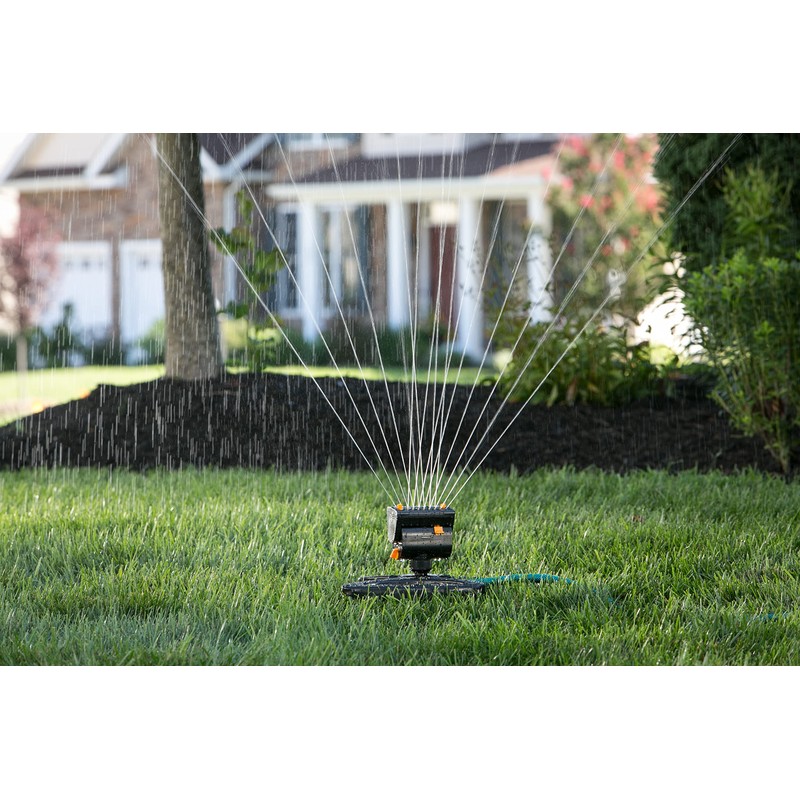 Melnor 65131AMZ MiniMax Turbo Oscillator Sprinkler, 4000 sq. ft., 4-Way