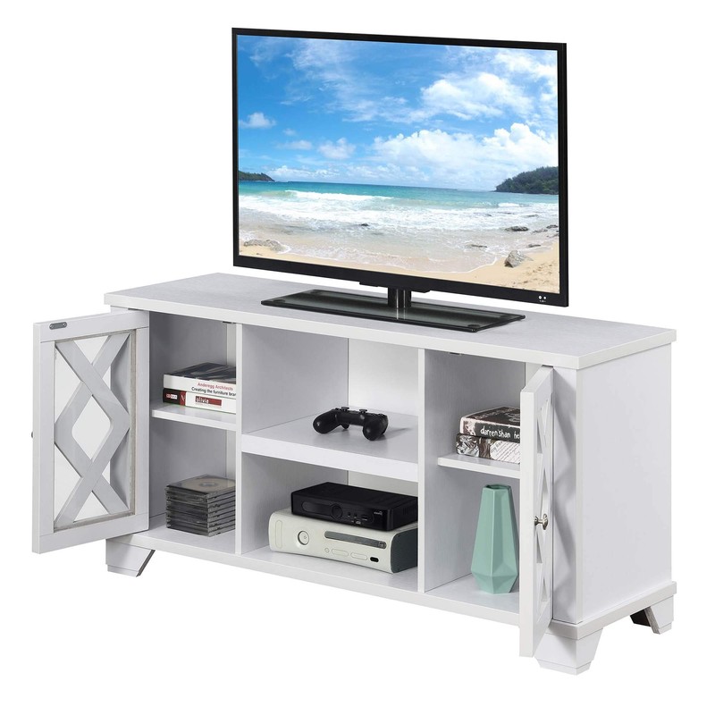 Convenience Concepts Gateway TV Stand, White