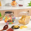 Norme 4 Pcs 129 oz Plastic Candy Jars with Lids