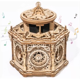Robotime Magic Piano Cell Mechanical Music Box 3D Wooden Puzzle Adult Xmas Gift - AMK52