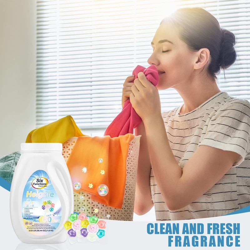 Heigble 160 Count Laundry Detergent Pods Bulk with Scent Boosters