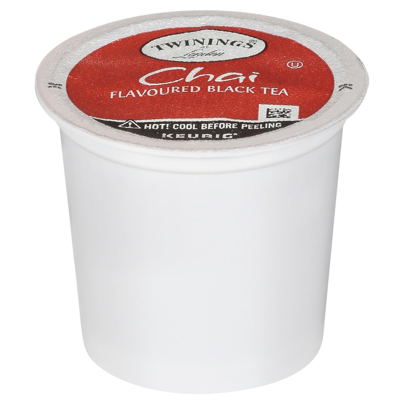 Twinings Chai Flavoured Black Tea K-Cup Pods for Keurig, Naturally