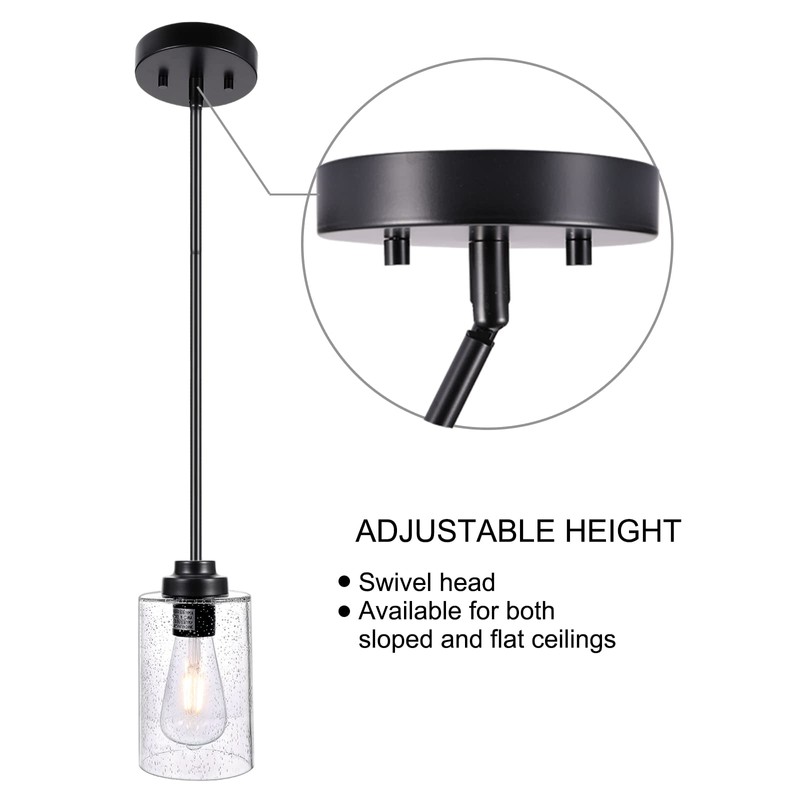 Canomo Chandelier Extension Poles Lighting Fixture Downrods with 1/8-IP Threaded