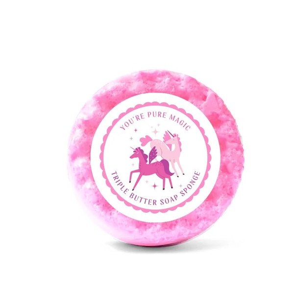 Emily Victoria Body Buffer Triple Butter Soap Sponge 200g -