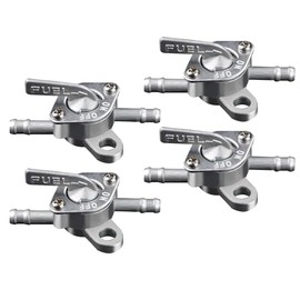 4pcs Fuel Tap Switch Fuel Tank Fuel Tap Switch Petrol Tap Quad Closing Function Oil Switch 6mm Inline Petrol Tap Universal for 50cc 70cc 90cc 100cc 110cc Pit Quad Dirt Bike ATV