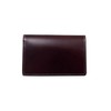 Flying Horse Cordovan Business Card Holder, Genuine Leather, Cowhide Leather, Card Case, Men's, Women's, 03.burgundy