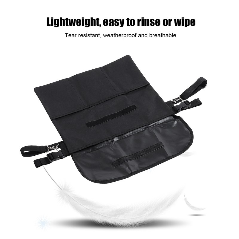 43x35.5cm Black Wear Resistant Oxford Cloth Storage Bag Organizer for