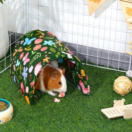 Hedgeink Guinea Pig Tunnel Rabbit Tunnels and Hides Rabbit Hideaway, Washable Guinea Pig House Toys Accessories Hamster House for Chinchilla Ferret Bunny Small Animals, Butterfly