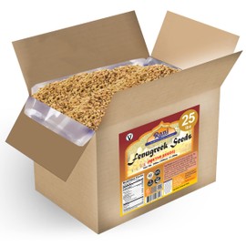 Rani Fenugreek (Methi) Seeds Whole 400oz (25lbs) 11.36kg Bulk Box, Trigonella foenum graecum ~ All Natural | Vegan | Gluten Friendly | Non-GMO | Kosher | Indian Origin, used in cooking