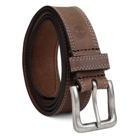 Timberland Men's Big and Tall 35Mm Boot Leather Belt, Dark Brown, 50