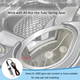 Dicsley The Salt Cell Replacement for Hot Spring ACE 76078, Plug and Play, Easy Install, Long Lasting Salt Water Cell Replacement for All ACE Hot Tubs