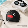 Penguin Silicone Swim Cap for Pool Training – Enlarged Elastic