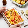 1.5-Quart Tempered Glass Oblong Baking Dishes, Set of 2