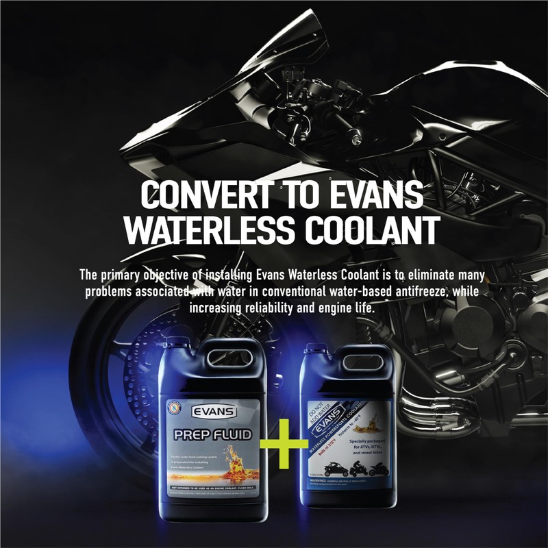 EVANS Coolant EC72064 Powersports Waterless Engine Coolant, 1/2 gallon