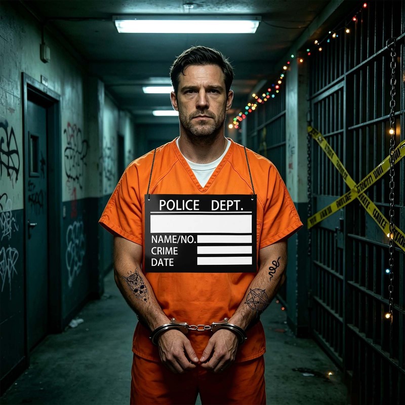 2Sets Halloween Prisoner Costume Accessories Set for Men Women Jail