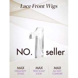 LUVME HAIR NatureMAX™ 13x4 Loose Body Wave HD Lace Front Wigs Human Hair Pre Plucked 220% Density Frontal Wigs Human Hair for Women Glueless Wigs Flexi-Fit Drawstring Cap 20 inches