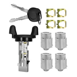 Ignition Switch Door Lock Cylinder Fit for Chevy Express Van GMC Savana Van 2001 2002 2003 2004 2005 2006 2007 Replace 704600 706591, with Keys
