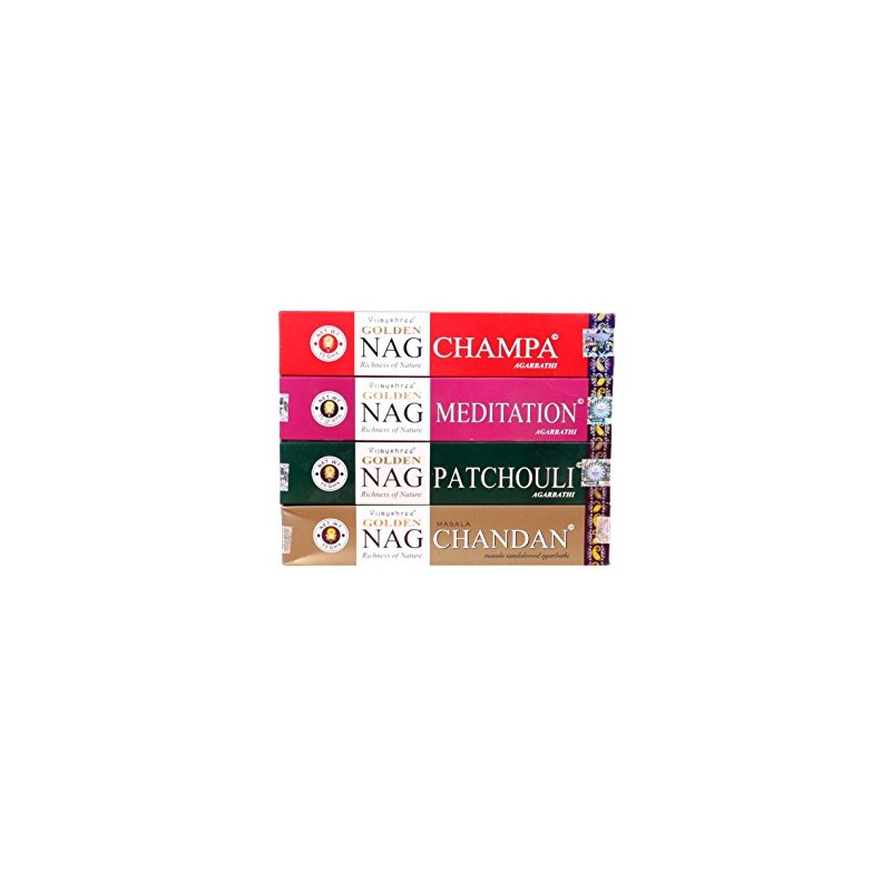 Golden Nag Flavors : Chandan, Champa, Patchouli, Meditation Sticks
