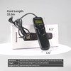 Camera Wired Intervalometer Remote Control, Cameras Timer Shutter Release Compatible