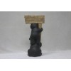 Hi-Line Gift Ltd. 16" Stacking Bears Statue Holding Welcome Sign