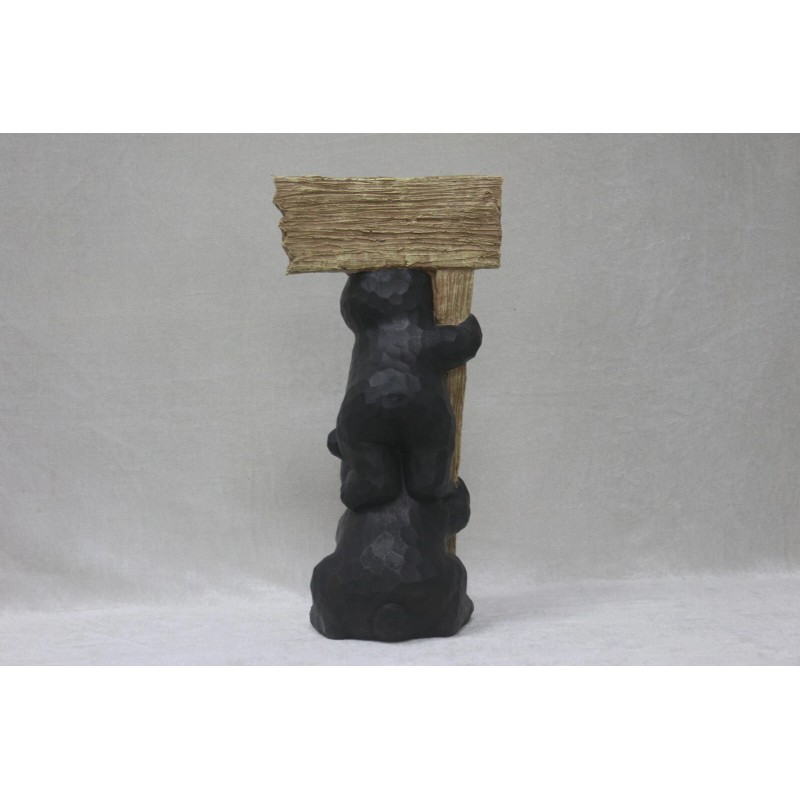 Hi-Line Gift Ltd. 16" Stacking Bears Statue Holding Welcome Sign