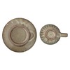 Marui MR-3-4384 Shigaraki Ware Loofah Cup & Saucer, Capacity Approx.
