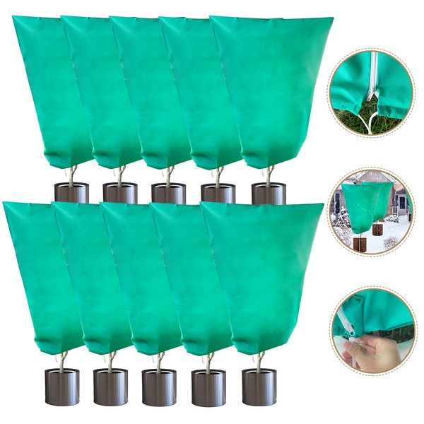 LARNORJE Plant Covers Freeze Protection – 35" × 50" Reusable