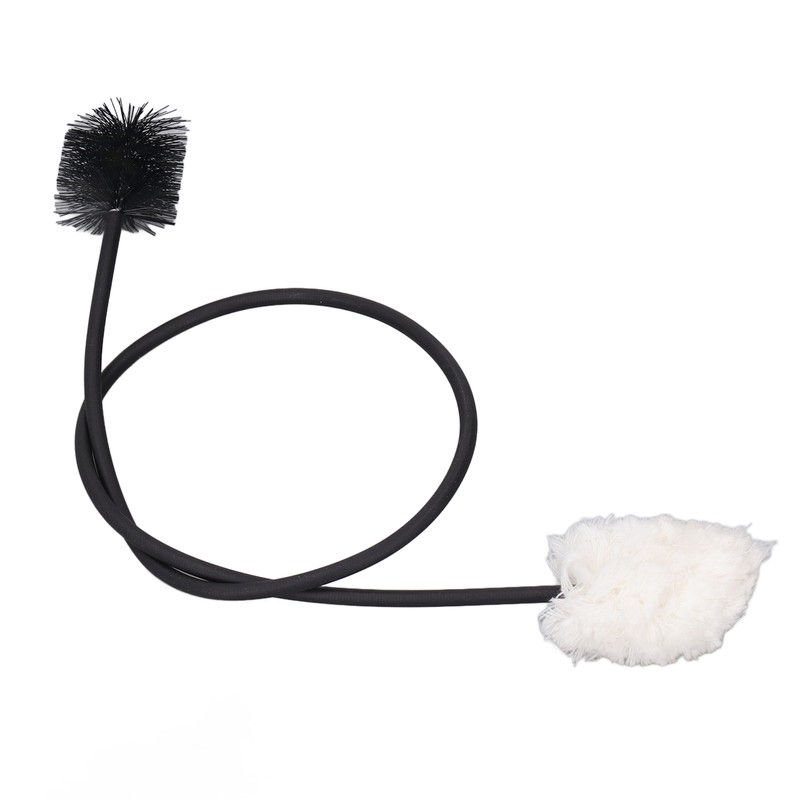 Saxophone Neck Cleaning Brush 50cm Bendable Metal Cotton Thread and