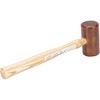 VAUGHAN Rawhide Mallet, Non Marring, Hardwood Handle, 12 oz, RM200,