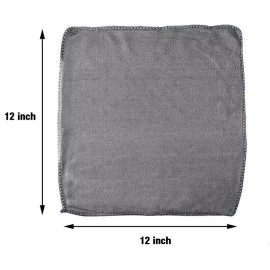 Unbranded 200 Bulk Microfiber Cleaning Cloth's No-Scratch Polishing Detailing Towel 12"x12