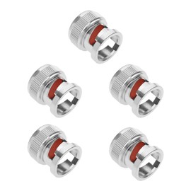 EMSea 5PCS BNC Socket Cover Dust Cap Diameter 13.7 mm Height 14.5 mm BNC Dust Cap Protective Cover for BNC Female Connector RF Coaxial Adapter Nickel-Plated