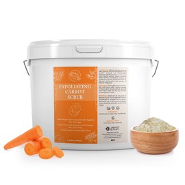 The Midwest Sea Salt Company - Exfoliating Carrot Scrub - 128oz - Unscented - Exfoliating Body Scrub