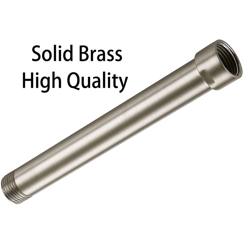 G-Promise 7 Inch Solid Brass Shower Arm Extender, Lower Shower