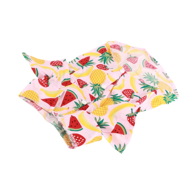 Dog Fruit Print Shirt Breathable Cool Fashionable Cute Pet Clothes