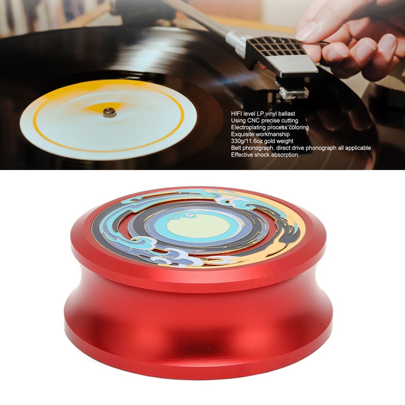 LP Vinyl Turntables Disc Stabilizer Professional Record Weight Clamp with